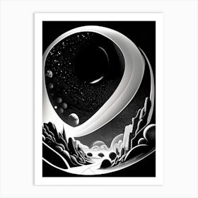 Cosmology Noir Comic Space Art Print