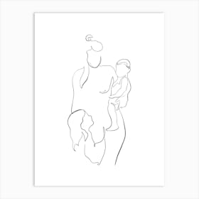 Mother And Childs Art Print