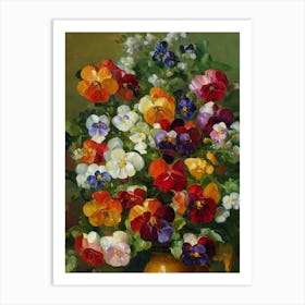 Pansy Painting 1 Flower Art Print