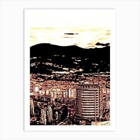 Tirana City Of Albania Country Art Print