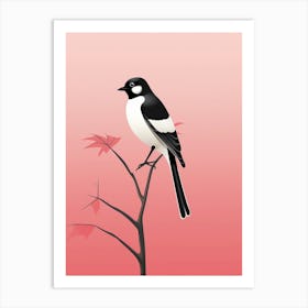 Minimalist Magpie 4 Illustration Art Print