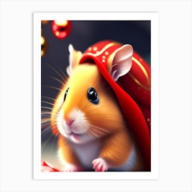 Hamster Wallpaper Art Print