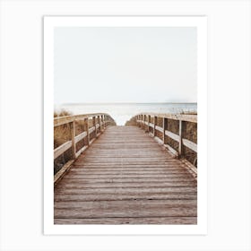 Wooden Walkway To The Beach Art Print