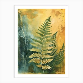 Ruffled Fern Painting 3 Art Print