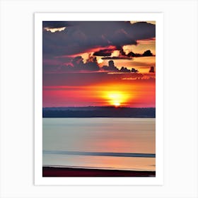 Sunset Over The Sea 12 Art Print