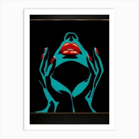 Woman'S Lips Art Print