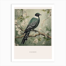 Ohara Koson Inspired Bird Painting Cuckoo 3 Poster Art Print