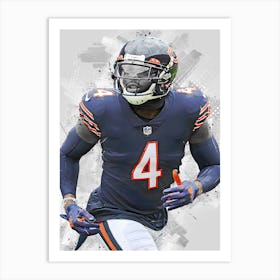 Eddie Jackson Chicago Bears Art Print