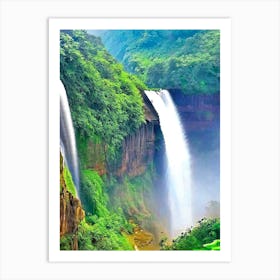 Bhagsunag Falls, India Majestic, Beautiful & Classic (2) Art Print
