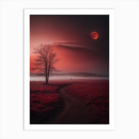 Blood Moon Art Print