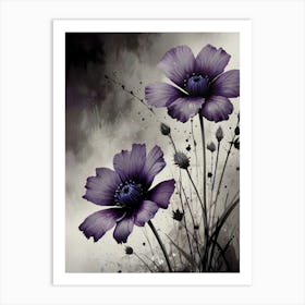 Purple Flowers 2 Art Print