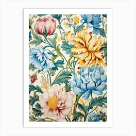 Floral Wallpaper 211 Art Print