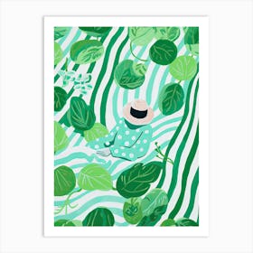 Mint Summer Illustration 7 Art Print