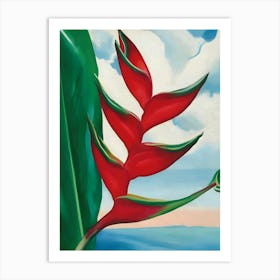 Georgia O'Keeffe - Crabs Claw Ginger Hawaii, 1939 Art Print