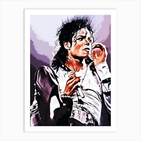 Michael Jackson king of pop music 27 Art Print