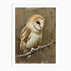 Oriental Bay Owl Painting 3 Art Print
