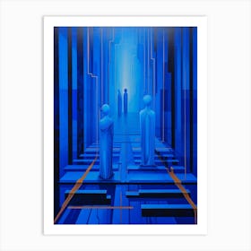 Linear Progression Abstract 11 Art Print