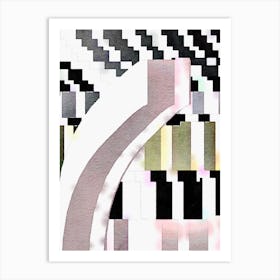 Soft Checker 1 Art Print