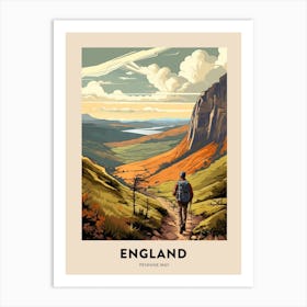 Pennine Way England 3 Vintage Hiking Travel Poster Art Print