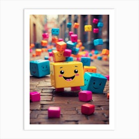 Cubes Art Print