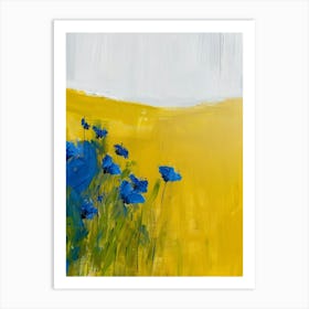 Blue Poppies 30 Art Print