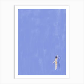 Swimmer girl Art Print