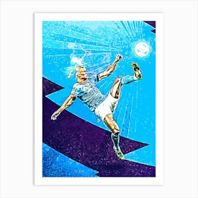 Manchester City halland Art Print