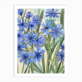 Blue Cornflowers 1 Art Print