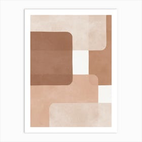 Boho abstract shapes 6 Art Print