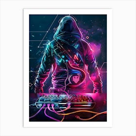 Neon Gaming 3 Art Print