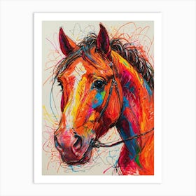 Horse Portrait Art Print