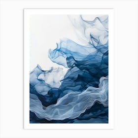 Blue Smoke 2 Art Print