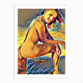 Nude Woman In The Sun 1 Art Print