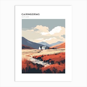 Cairngorms National Park Scotland 4 Hiking Trail Landscape Poster Art Print