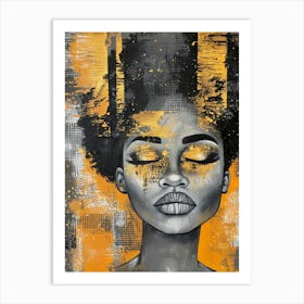 Afro Girl 42 Art Print