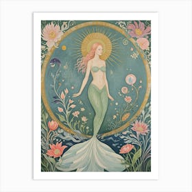 Mermaid Beauty no2 Art Print