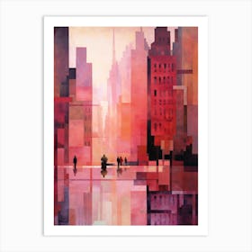 Pink Metropolis Art Print