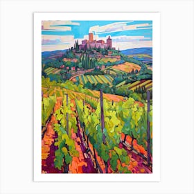 Montalcino Italy 2 Fauvist Painting Art Print