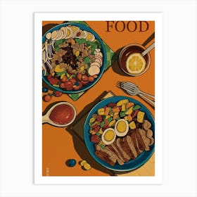 Asian Food Art Print