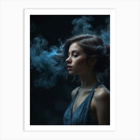 Smokey Woman Art Print