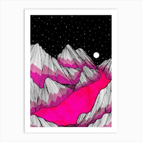 Pink River Art Print