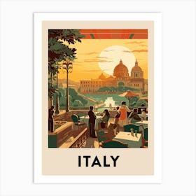 Vintage Travel Poster Italy 5 Art Print