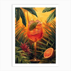 Tropical Cocktail Art Print