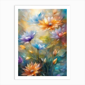 Colorful Flowers 5 Art Print