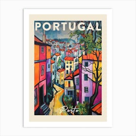 Porto Portugal 4 Fauvist Painting Travel Poster Art Print