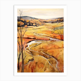 Autumn National Park Painting Plaisance National Park Quebec Canada 2 Art Print