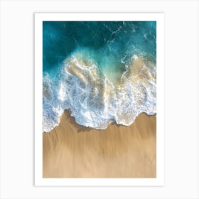 Aerial View Of A Beach 54 Art Print