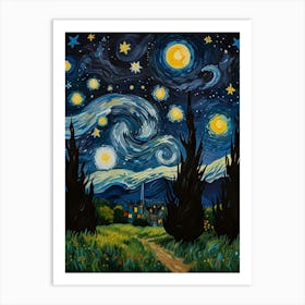 Starry Night 37 Art Print