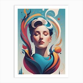 Portrait Of A Woman 3 Art Print