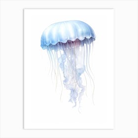 Sea Nettle Jellyfish Drawing 1 Art Print